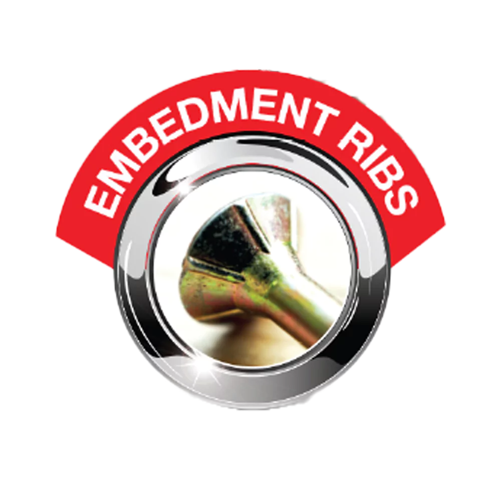 Embedment Ribs